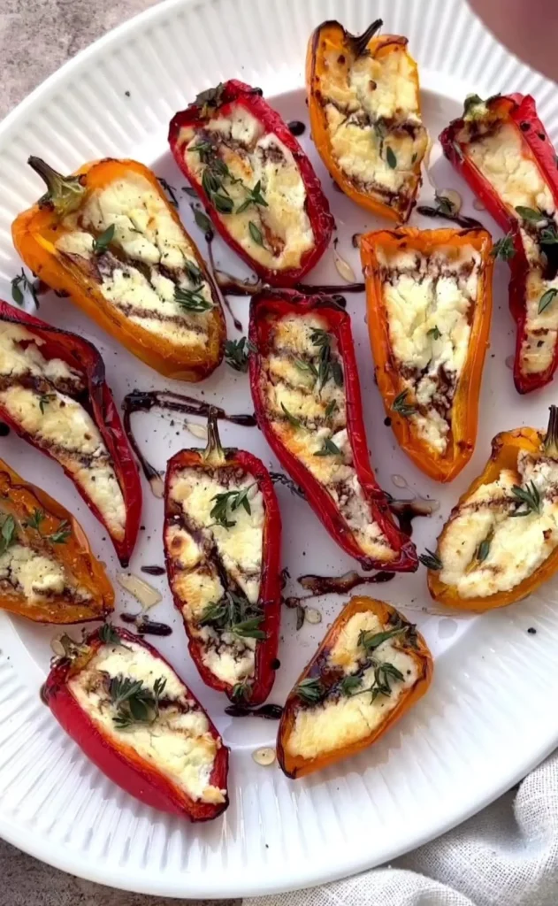 Cheese Stuffed Mini Peppers