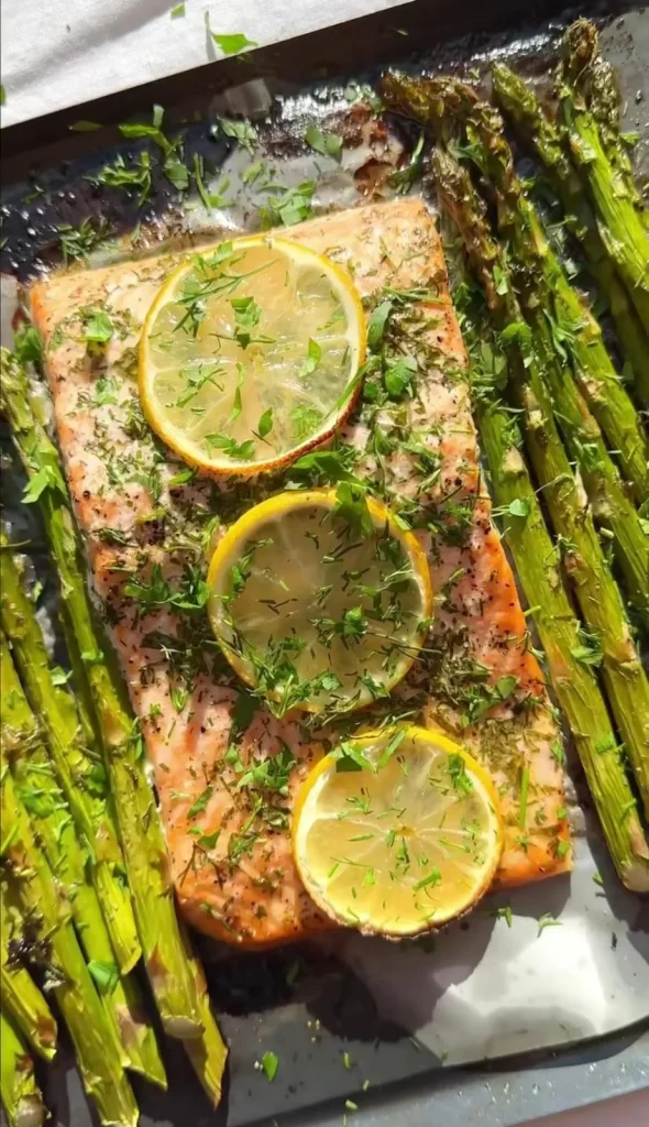 Sheet Pan Salmon & Asparagus
