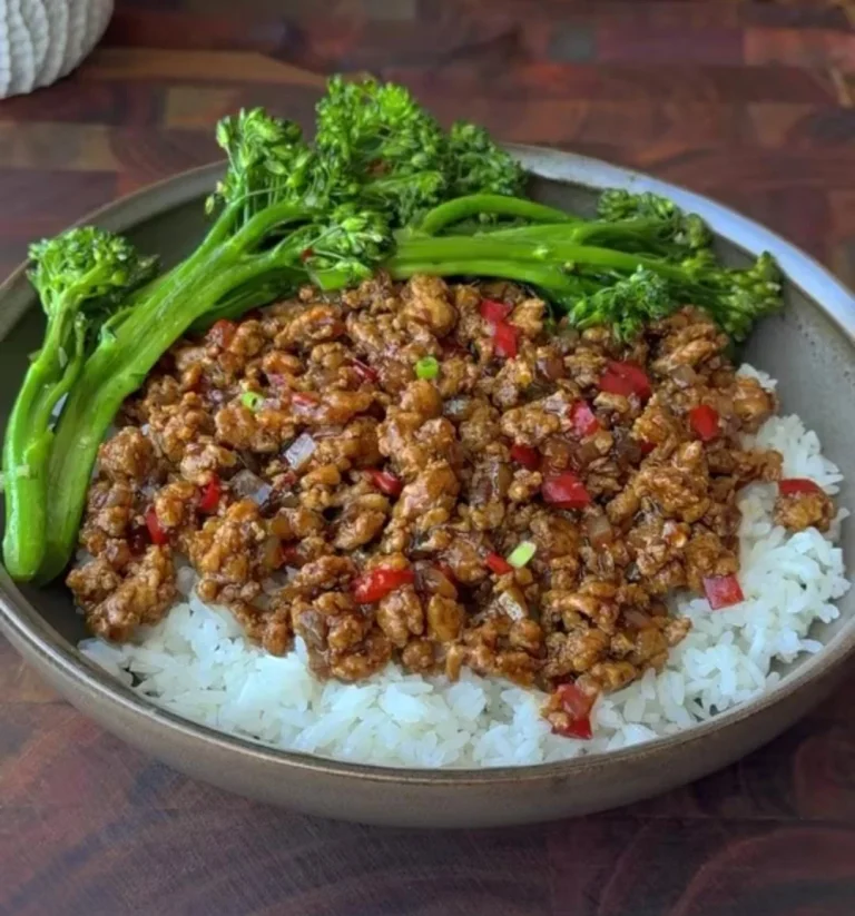 Teriyaki Ground Chicken Rice Bowls