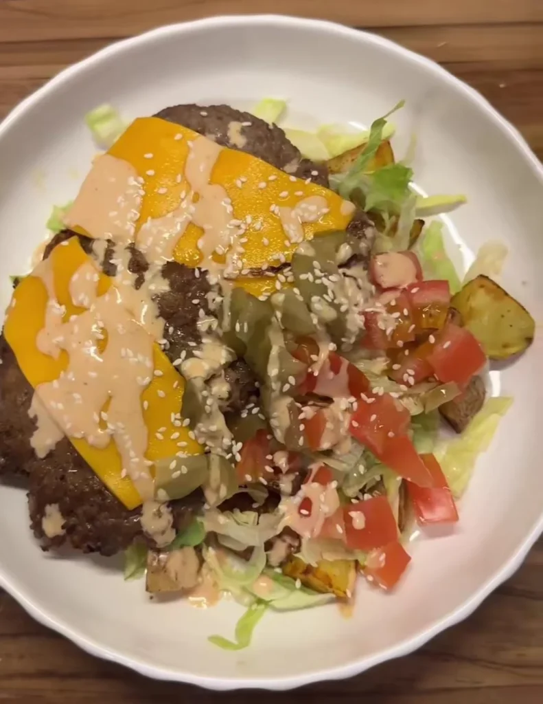 Lazy Burger Bowls