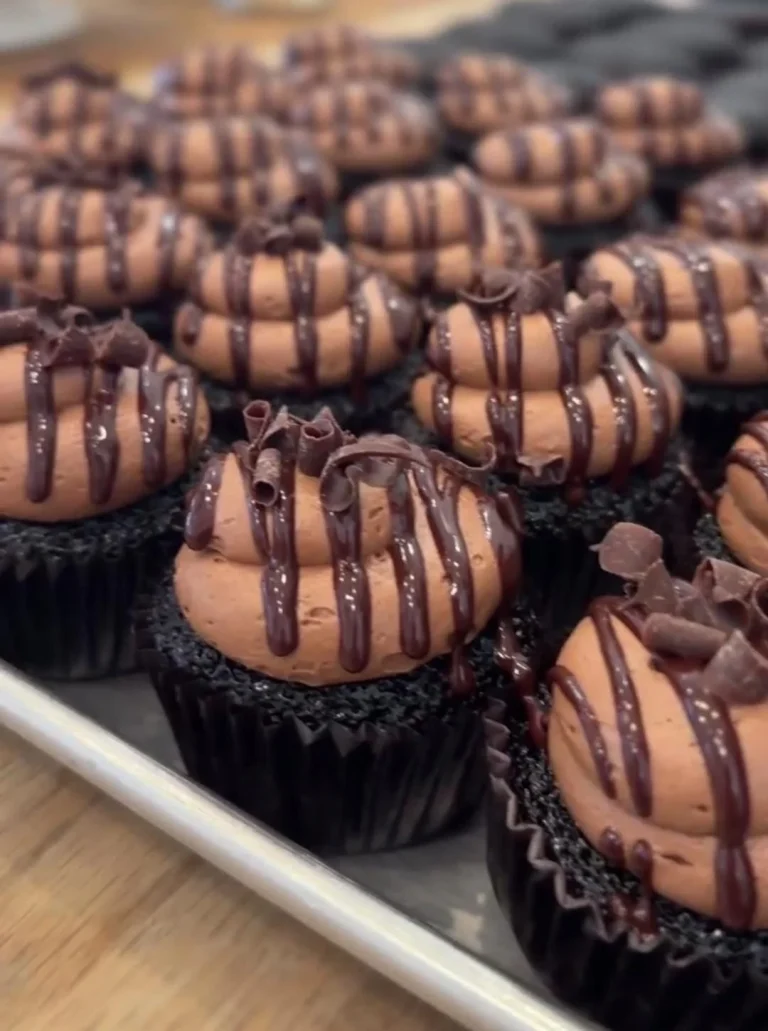Dark Chocolate Ganache Cupcakes