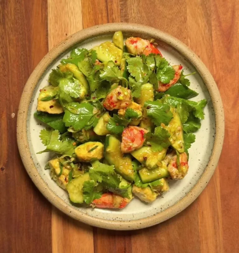 Spicy Shrimp Cucumber Salad