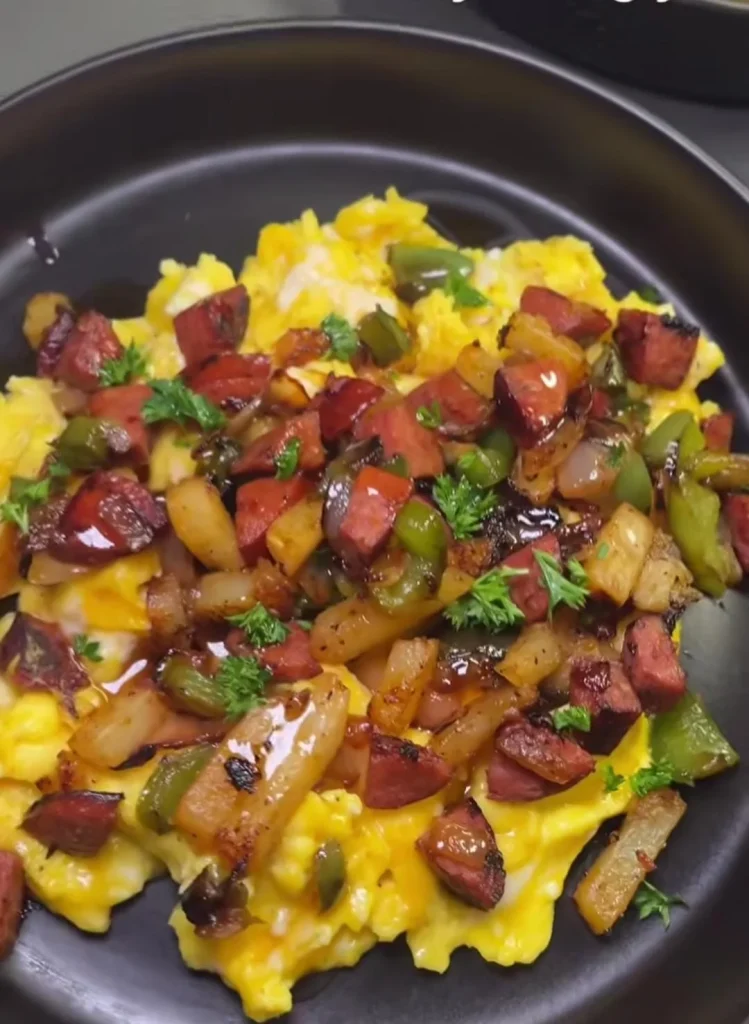 Spicy Sausage Breakfast Pan