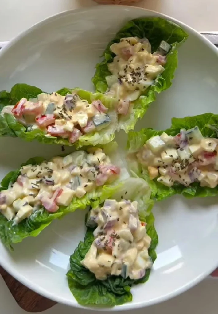 Egg Salad Lettuce Wraps