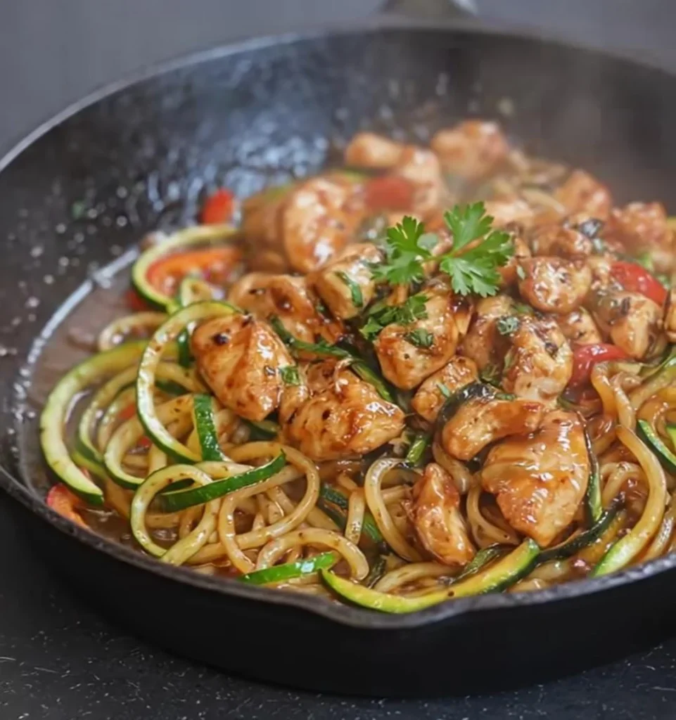 Zucchini Chicken Stir Fry