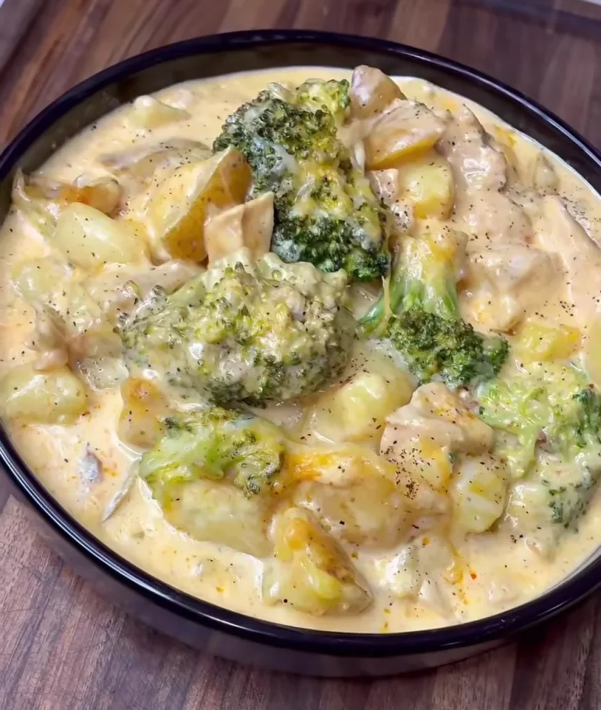 Cheesy Broccoli Chicken Bowl