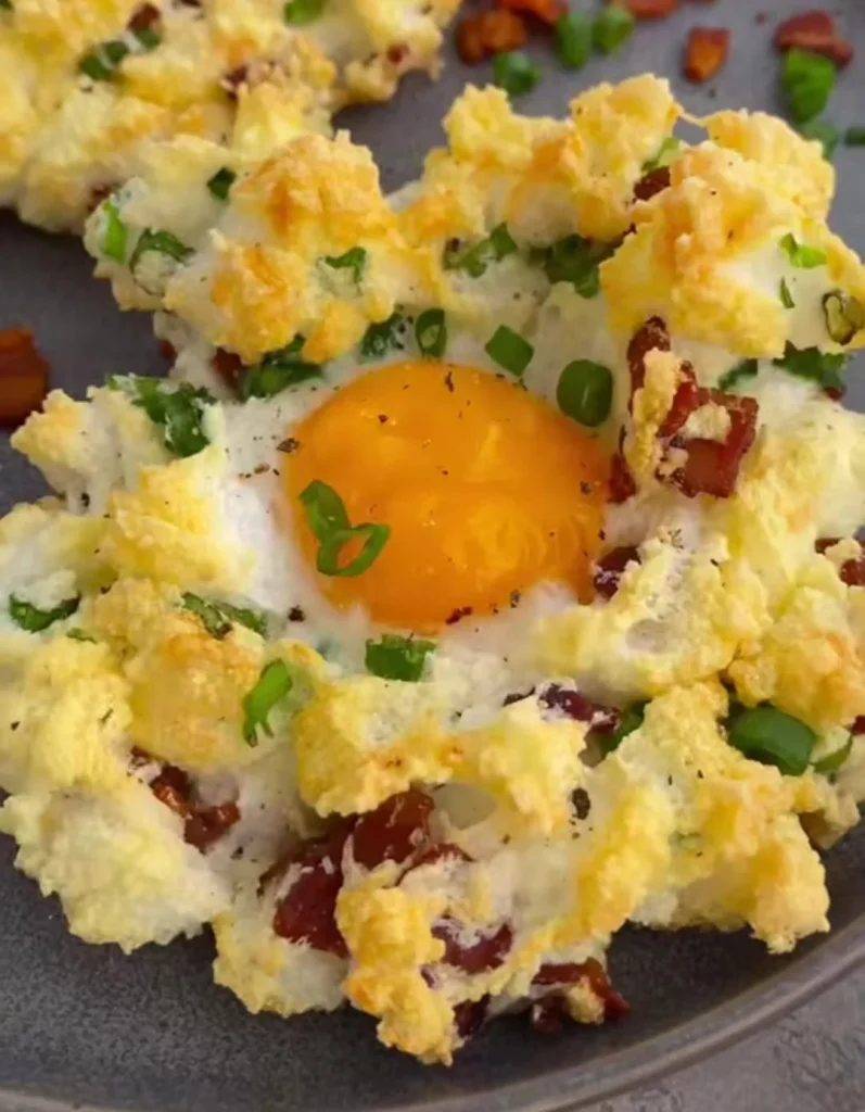 Garlic Parmesan Egg Clouds