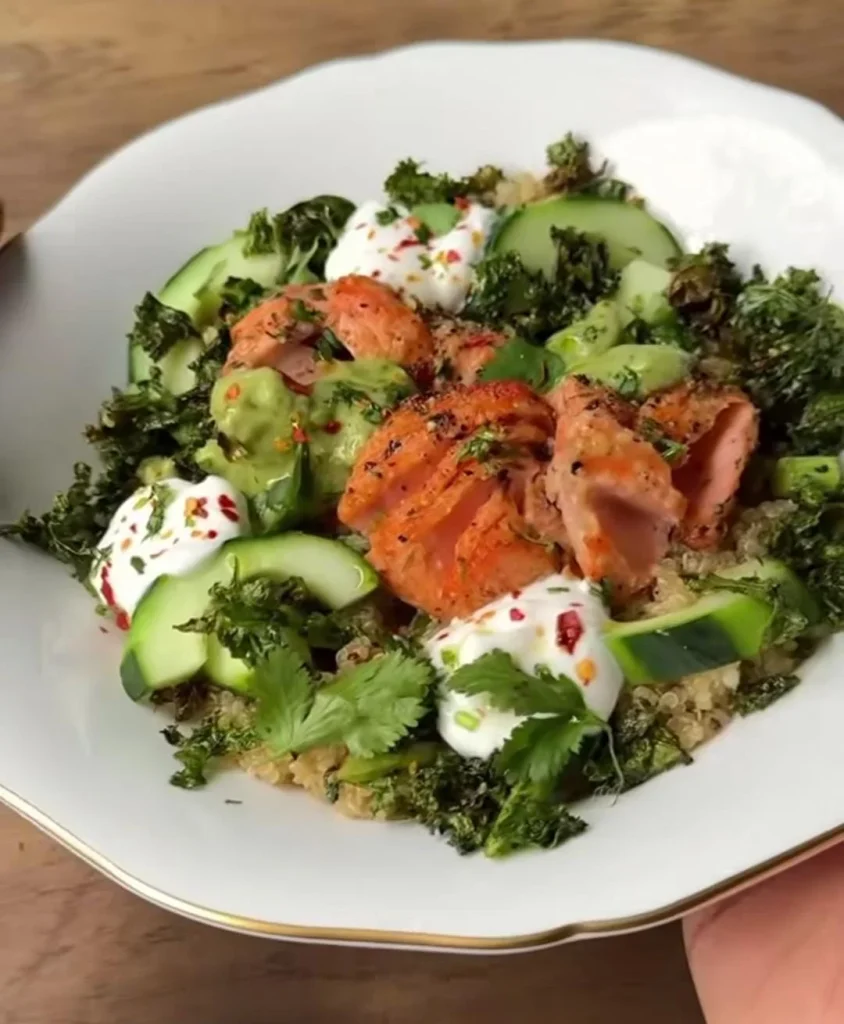 Lemon Herb Salmon Salad