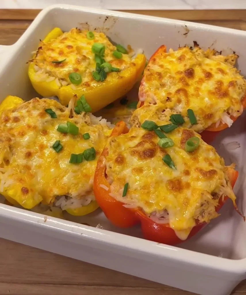 Chicken Taco Stuffed Peppers