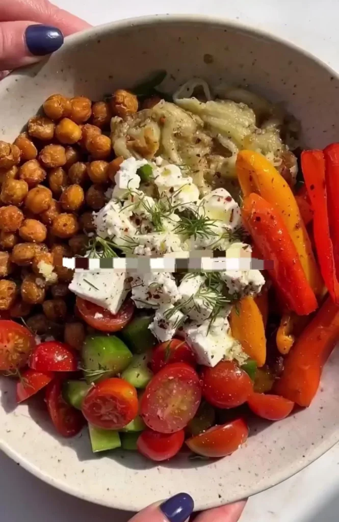 Mediterranean Chickpea Bowl - Low Cholesterol Recipe Ideas