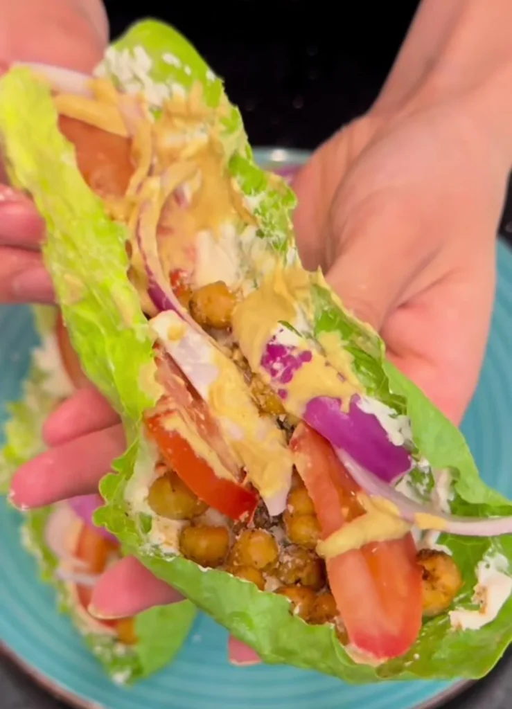 Chickpea Lettuce Wraps