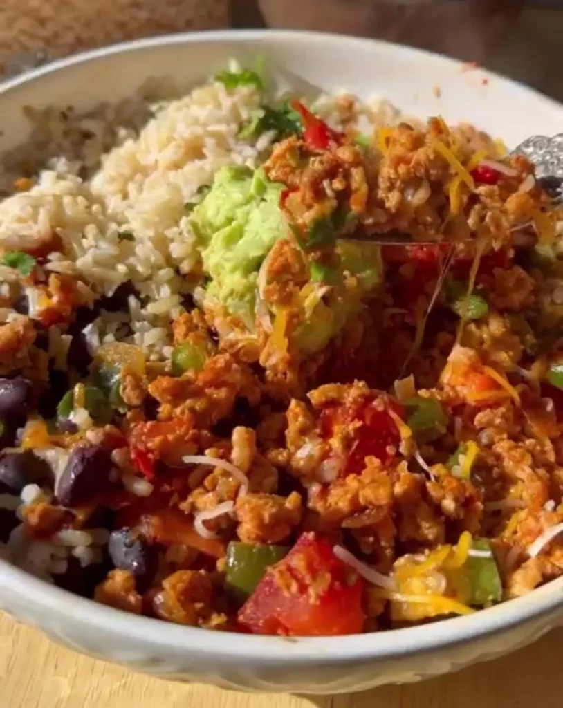 Turkey Taco Rice Bowl