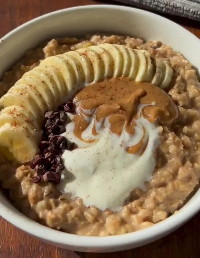 Peanut Butter Banana Oat Bowl - Weight Gain Meals