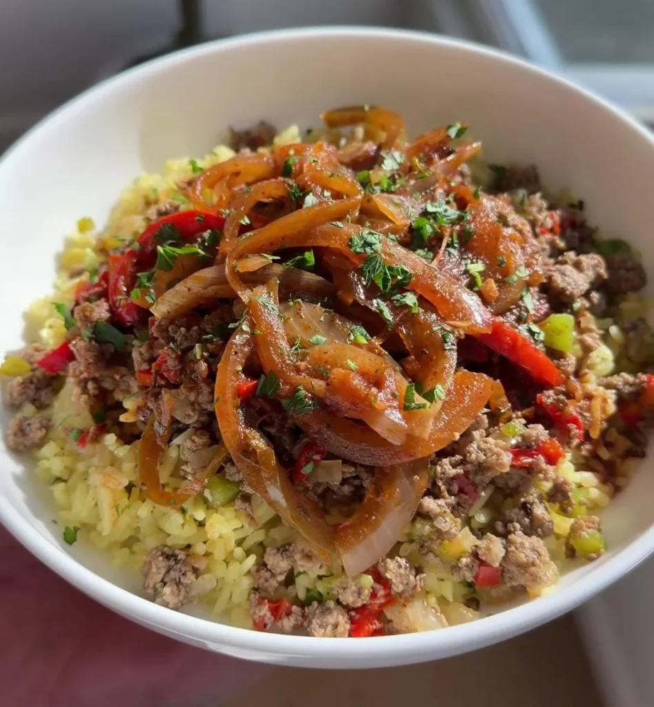 Beef and Rice Power Plate