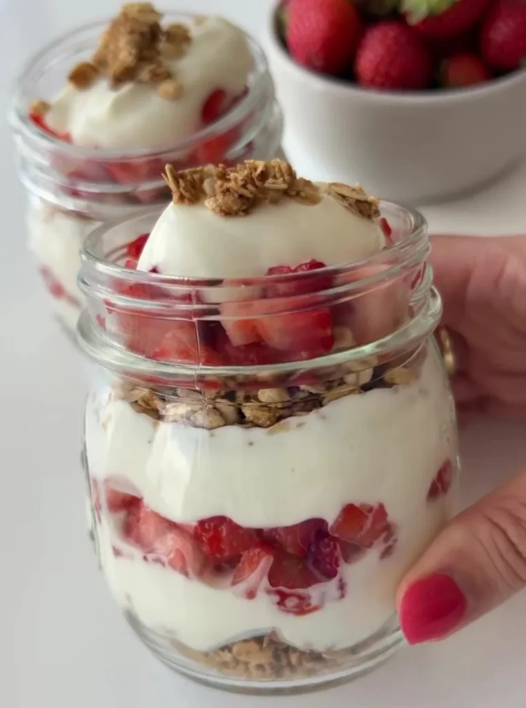 Strawberry Yogurt Quinoa Parfait