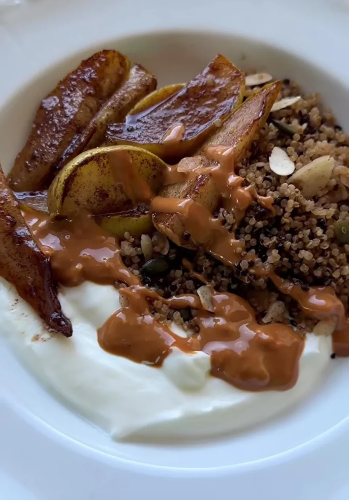 Peach Cinnamon Quinoa Breakfast