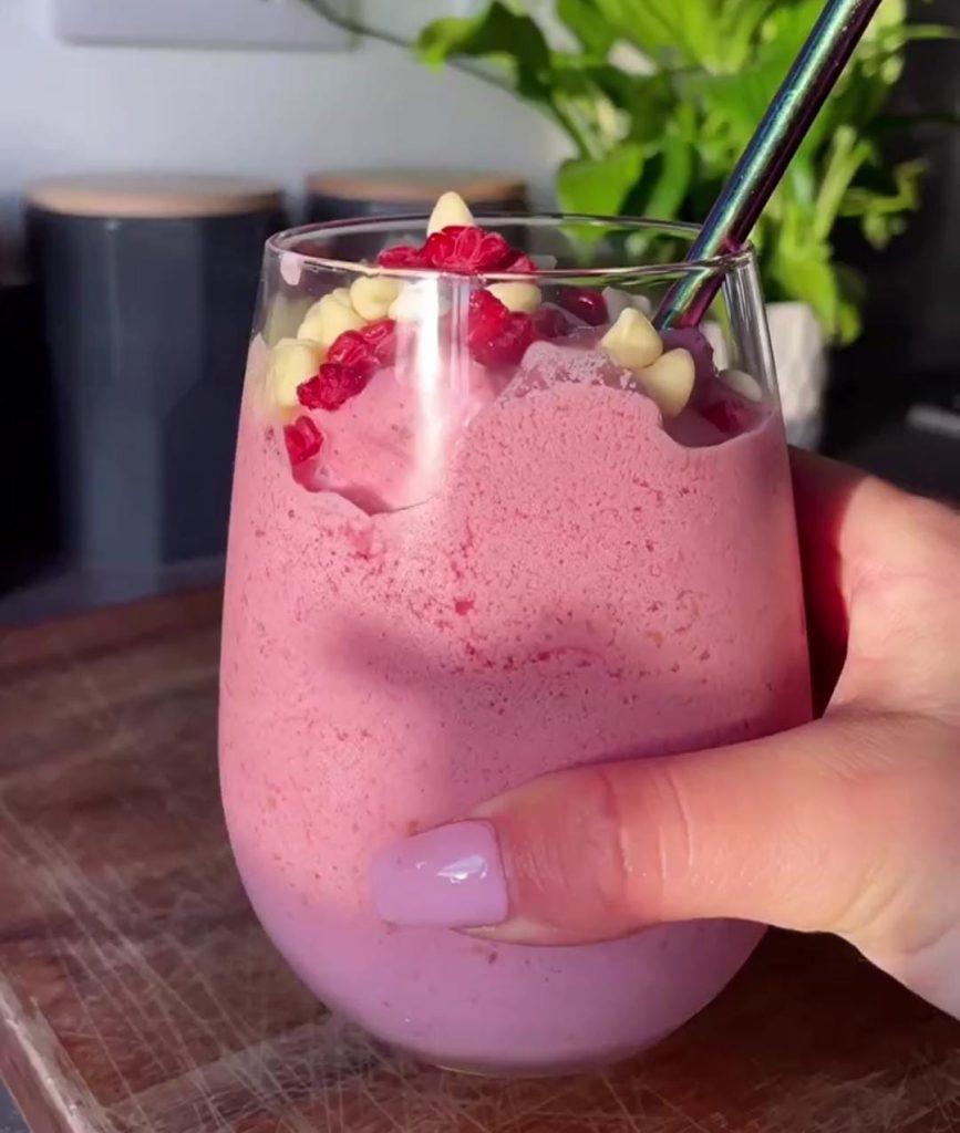 Raspberry White Chocolate Shake