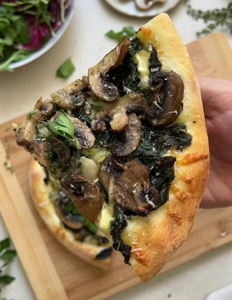 Garlic Mushroom Pizza