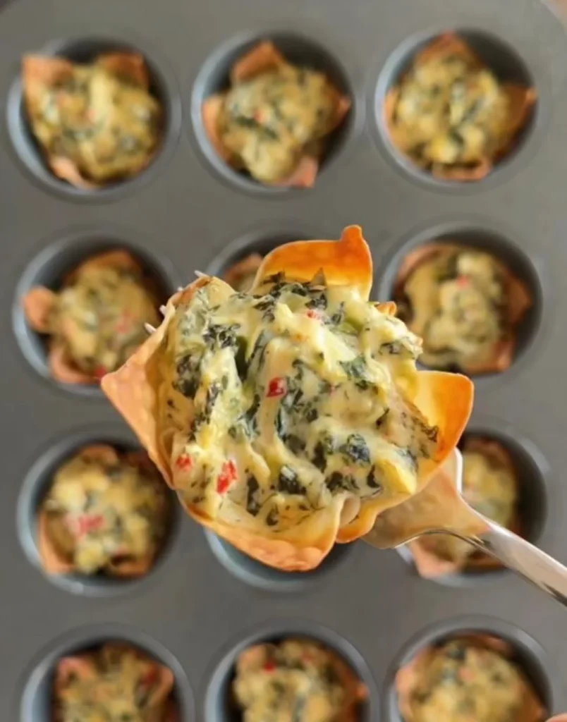 Spinach Artichoke Cups
