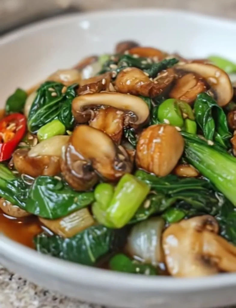 Mushroom Garlic Stir Fry