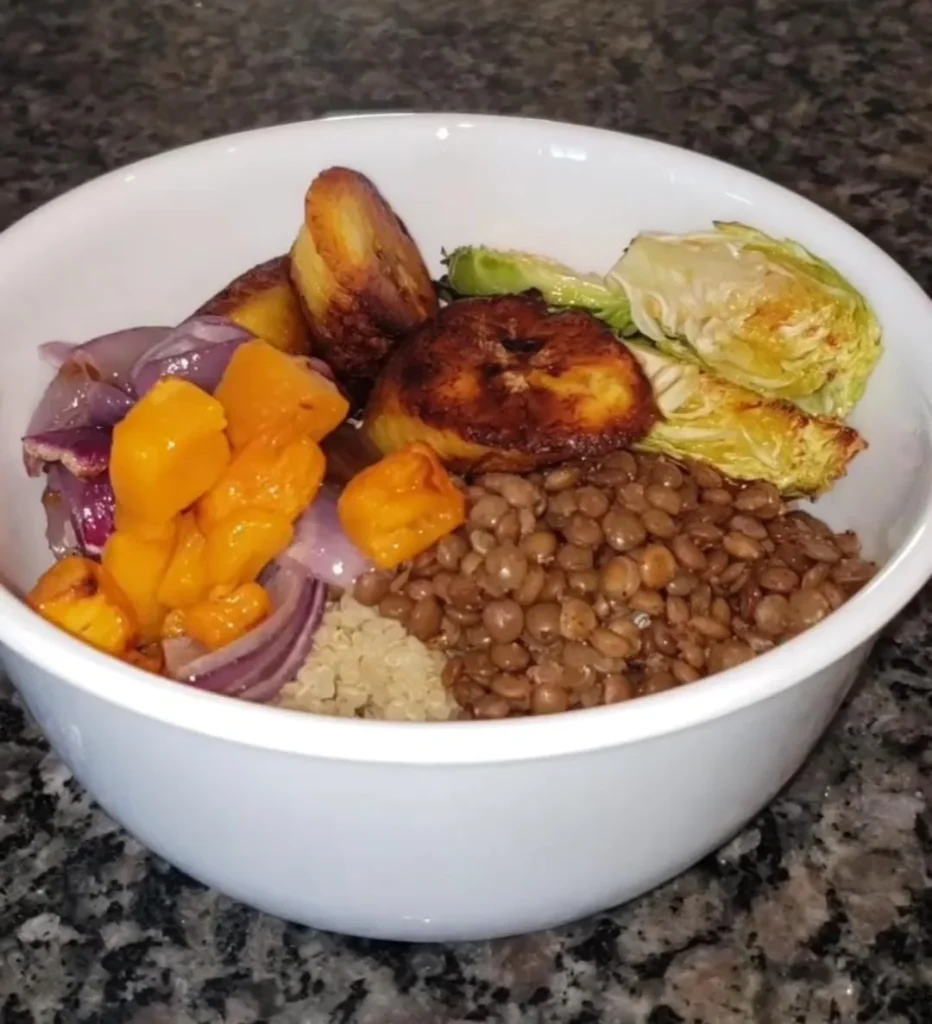 Lentil Power Bowl - High Protein Vegetarian Recipes