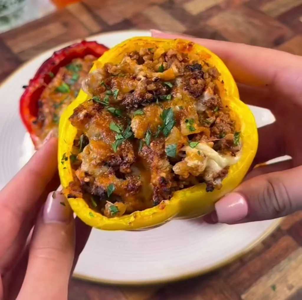 Lentil Stuffed Peppers