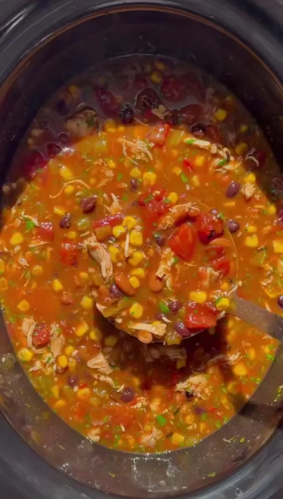 Vegetarian Crockpot Taco Soup