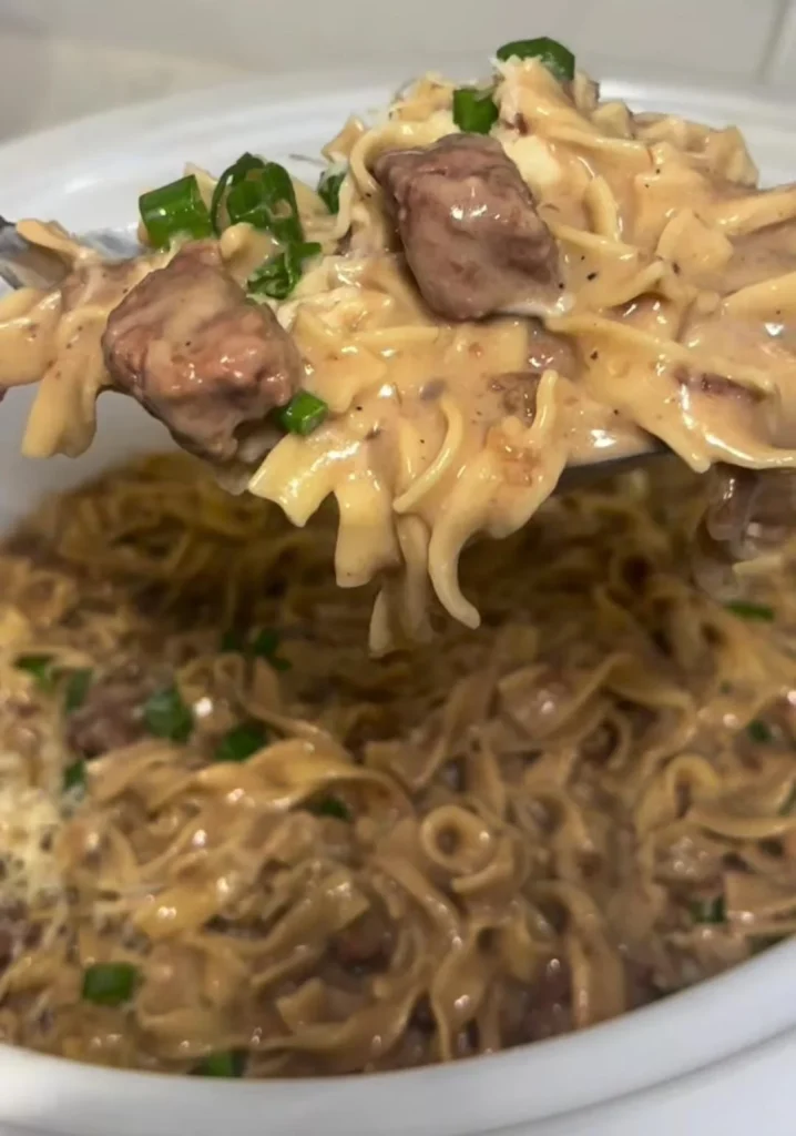 Crockpot Mushroom Stroganoff