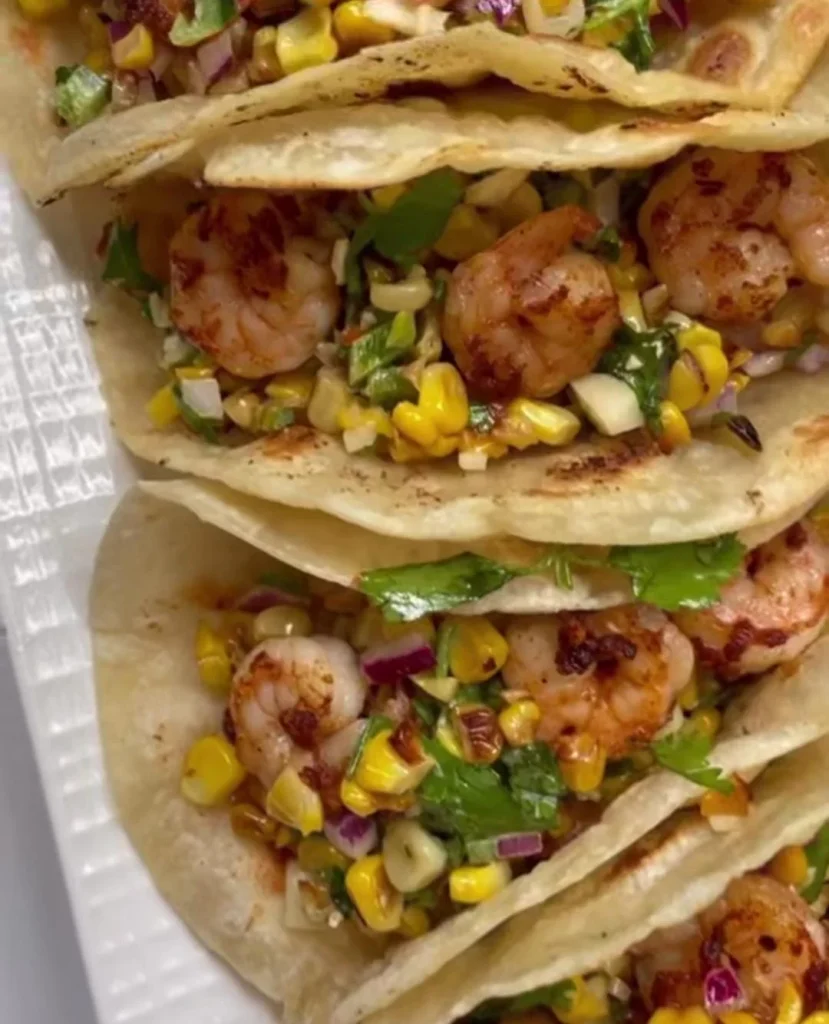 Shrimp and Corn Tacos