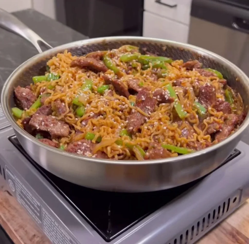 Steak Ramen Stir Fry