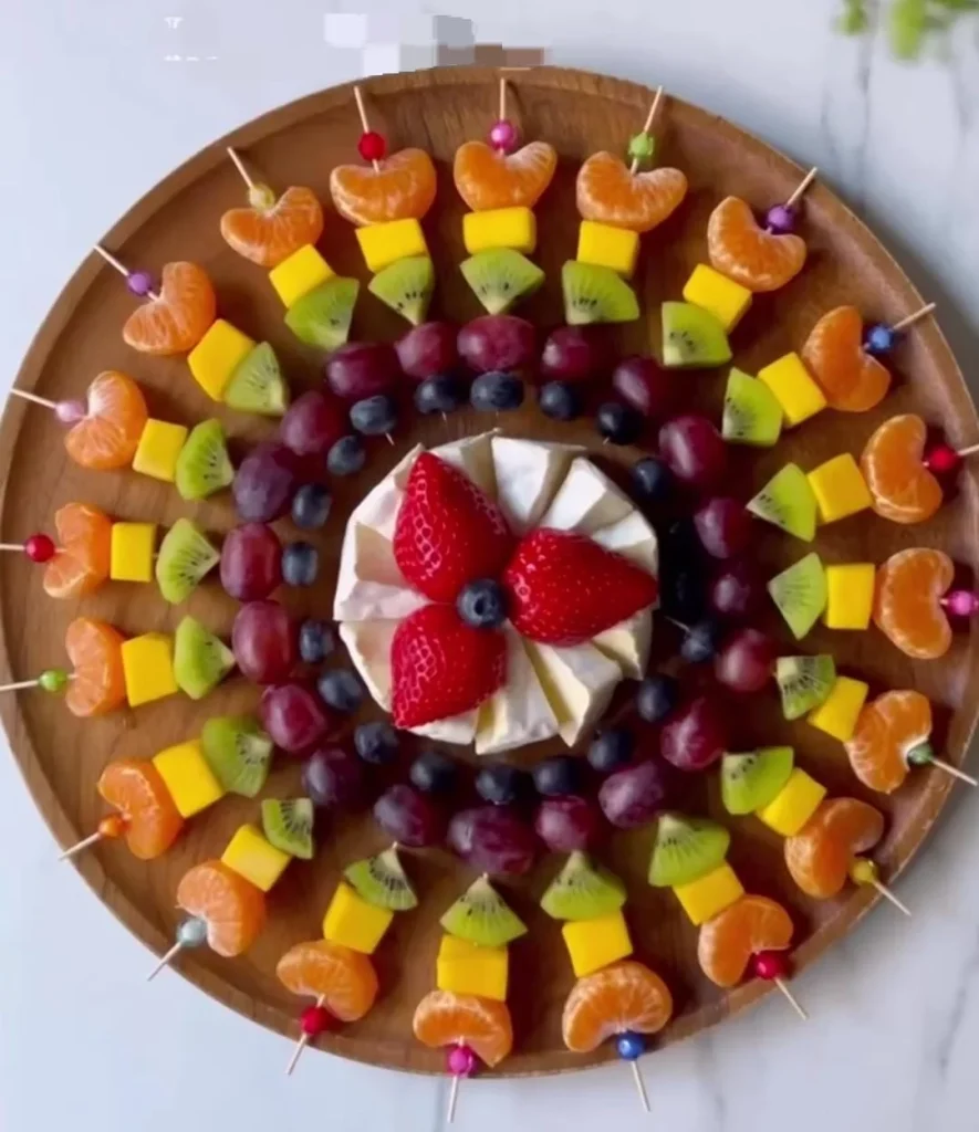 Cheese and Fruit Skewers
