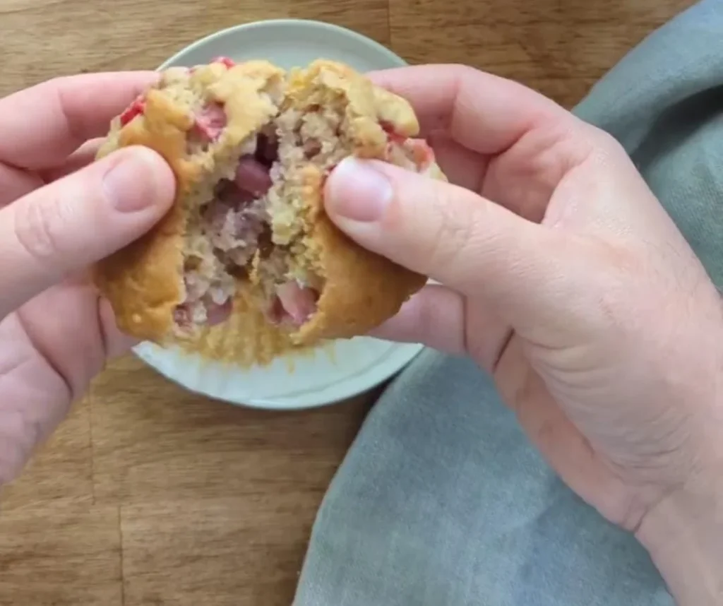 Strawberry Oat Muffins