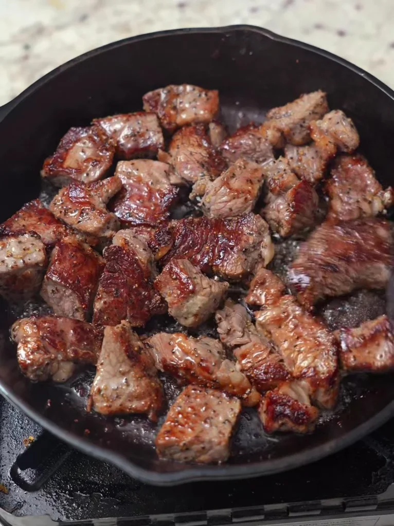 Sear the Steak Bites