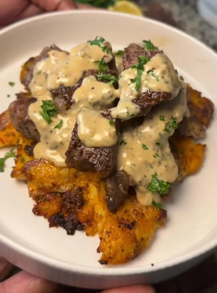Herb Butter Steak Bites