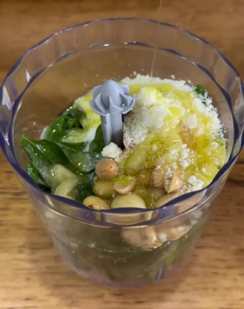 Pour in the Olive Oil