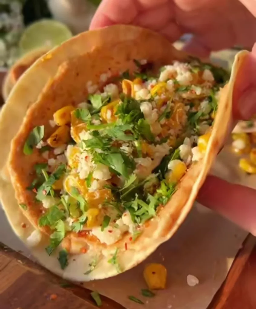 Mexican Street Corn Chicken Tacos