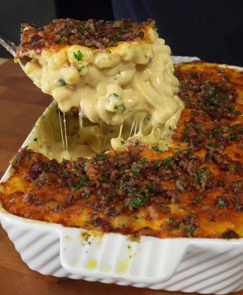 Bacon Cottage Cheese Mac and Cheese