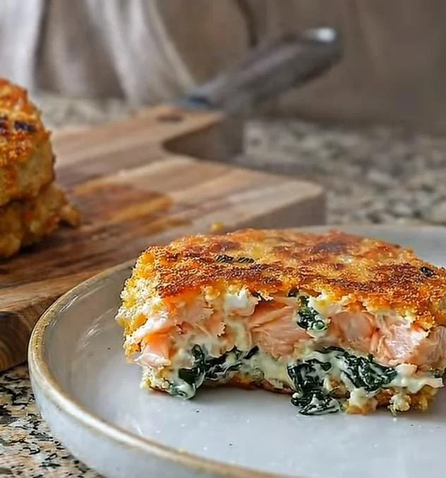 Cheesy Salmon Patties Recipe