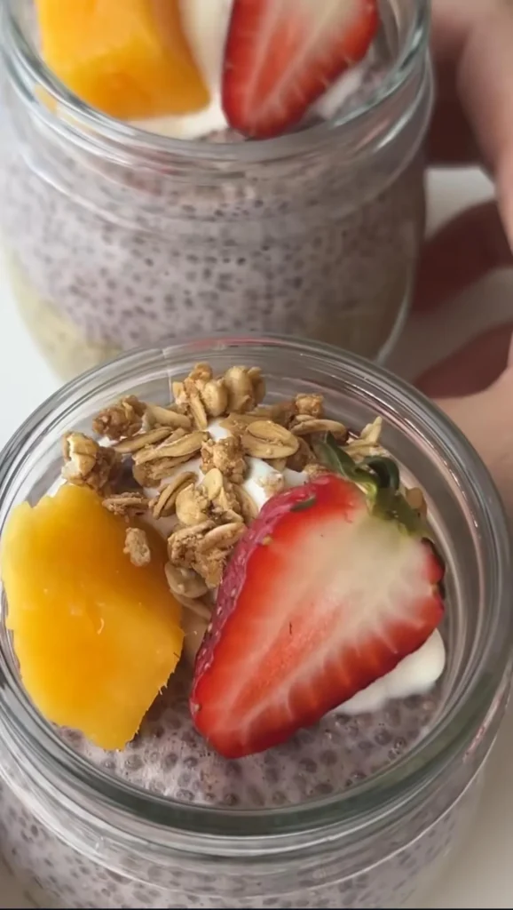 Strawberry Mango Chia Pudding