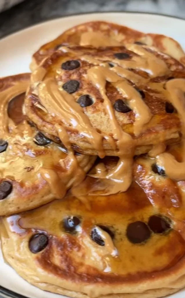 Chocolate Chip Cottage Cheese Pancakes