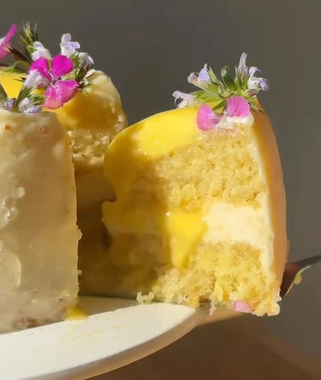 Lemon Vanilla Cake Recipe 
