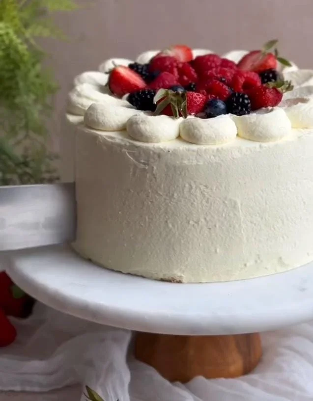 Berry Vanilla Cake Recipe