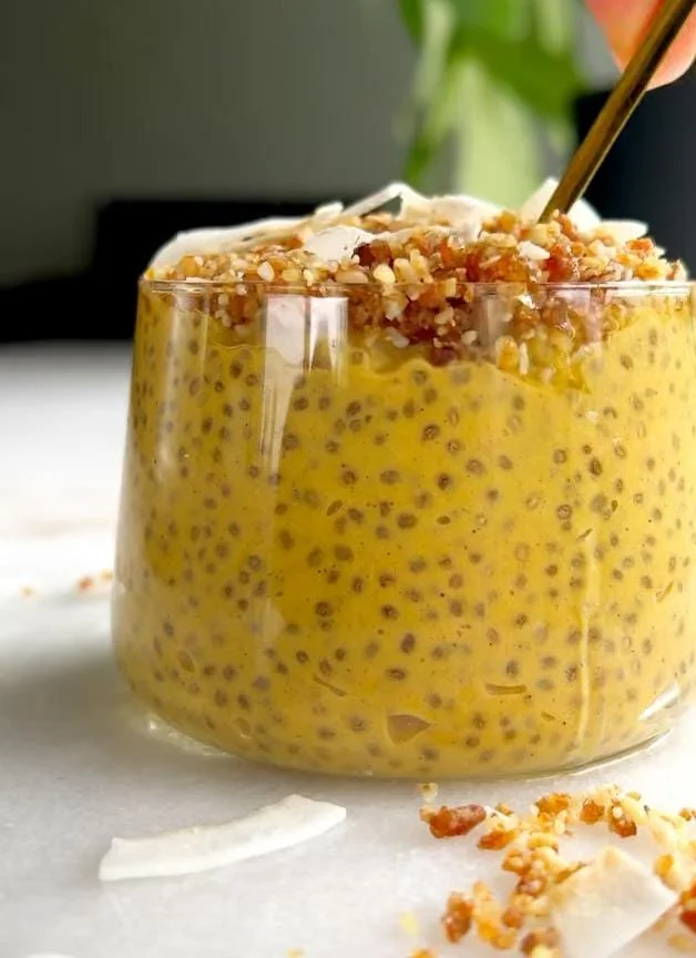 Peanut Butter Vanilla Chia Seed Pudding