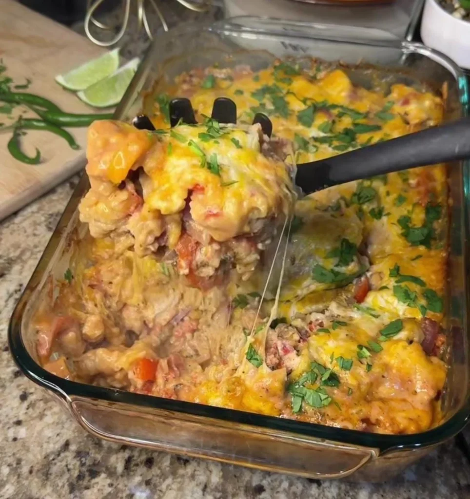 Spicy Chicken Fajita Casserole