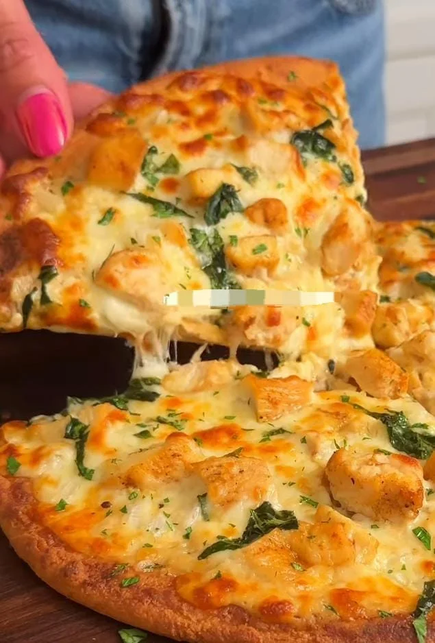 Chicken Alfredo Keto Pizza Recipe