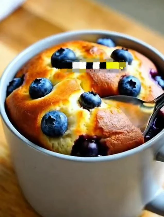 Lemon Blueberry Keto Mug Cake