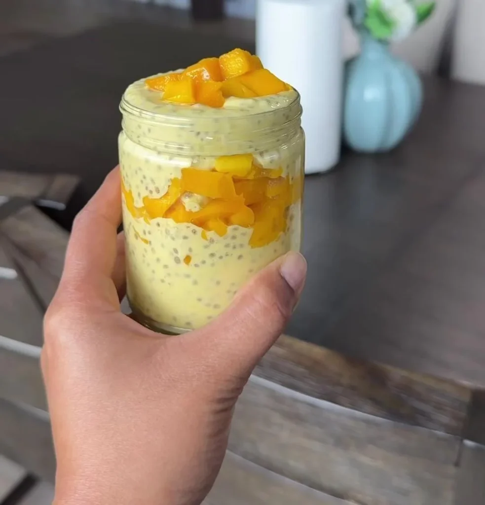 Mango Overnight Chia Seed Pudding Recipe