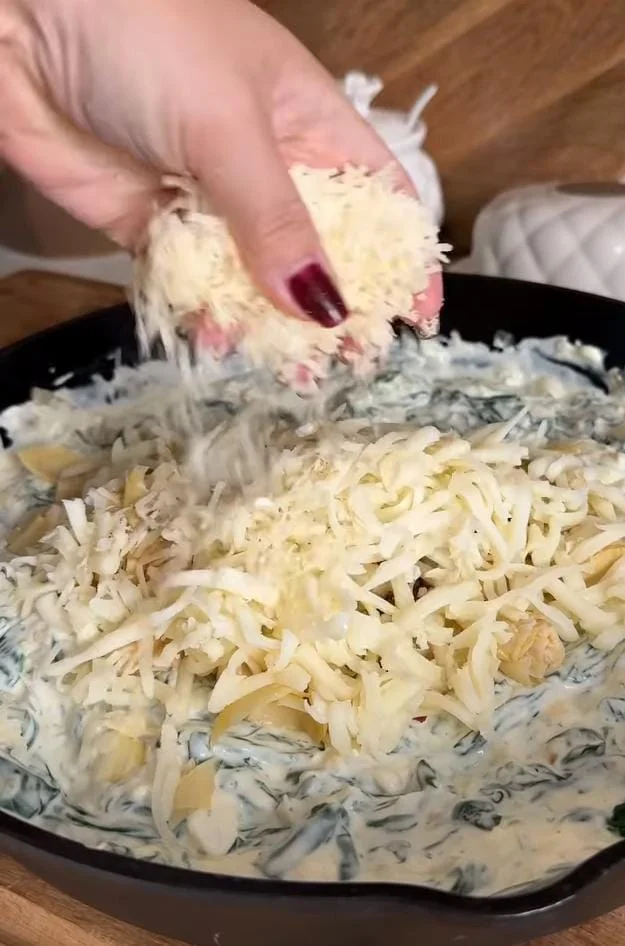 Fold in the Vegetables and Cheese