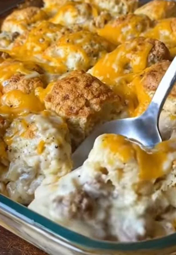 Cheesy Biscuits and Gravy Recipe