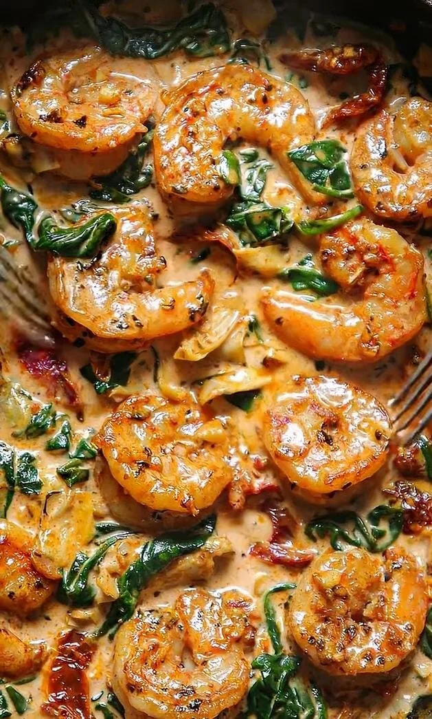 Spicy Creamy Garlic Shrimp Recipe